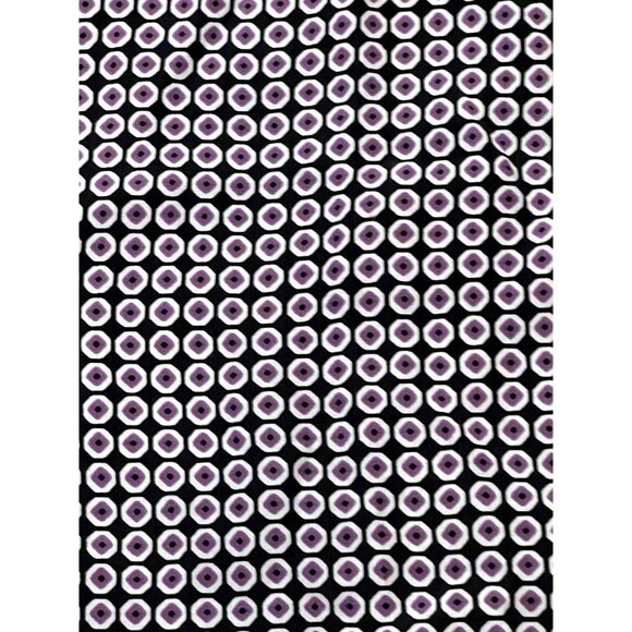 J. Crew 100% Silk Women's Size 4 Top Purple Black Cut out Neck Silk Blouse Excel - Picture 2 of 7